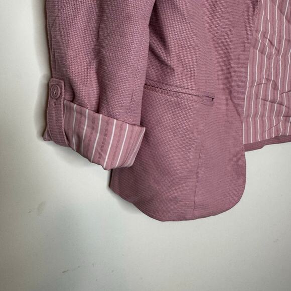 41 Hawthorn Natalie Knit Blazer Women’s Small Pink Open Front Long Sleeve NWT - Picture 4 of 8